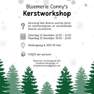 workshop bloemen kerst