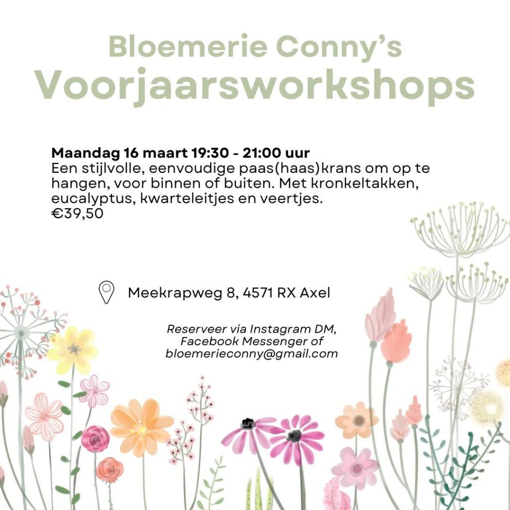 workshop bloemschikken voorjaarsworkshop